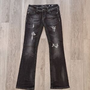 Miss Me Charcoal Boot Cut Jeans